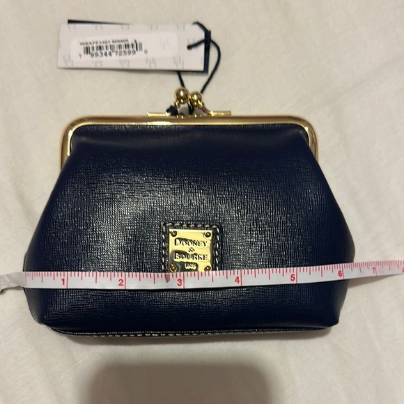 Dooney & Bourke Black and Blue Leather Wristlets - Picture 10 of 12